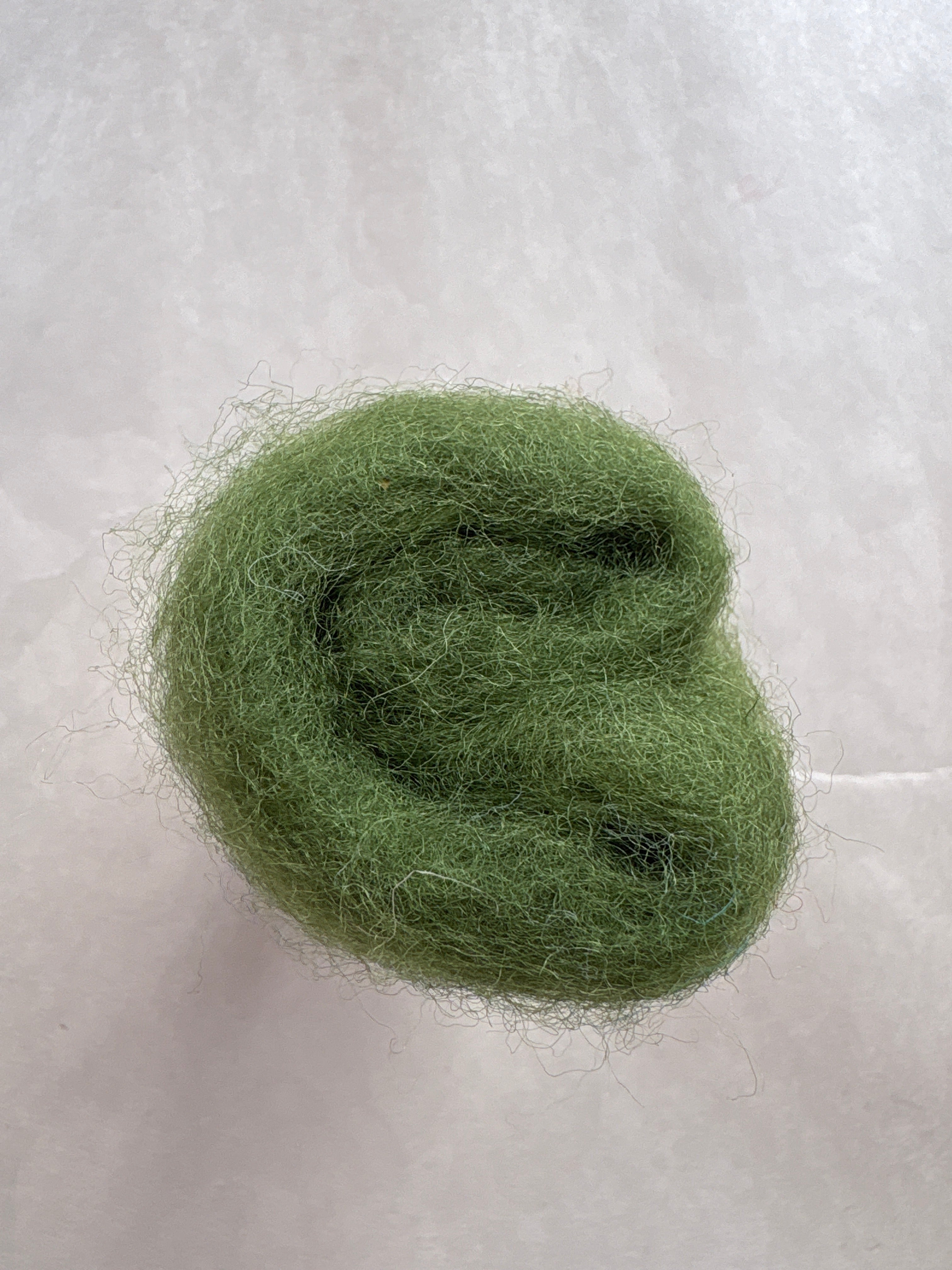 Lake Blue Felt Carded New Zealand Wool