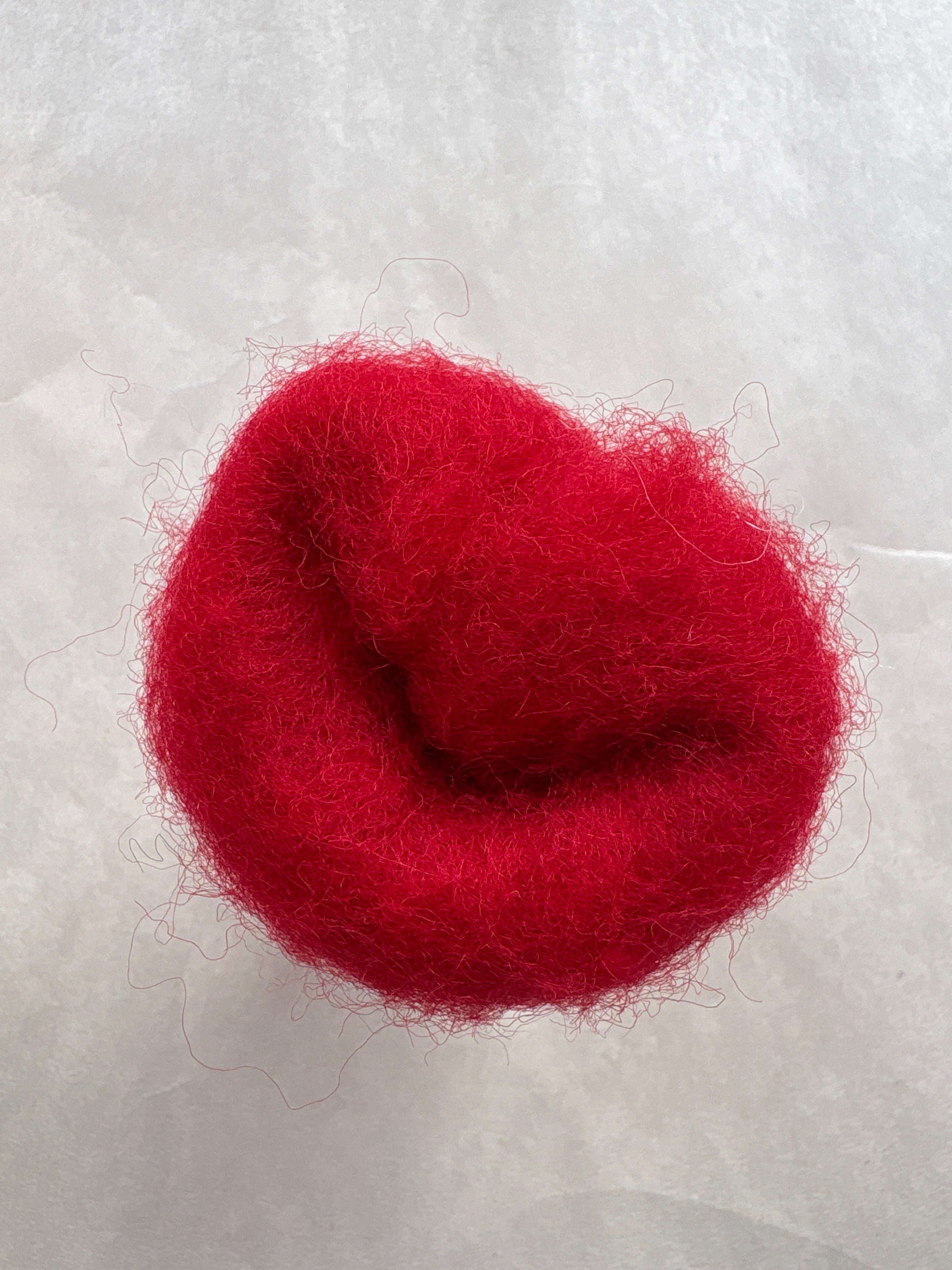 Lake Blue Felt Carded New Zealand Wool