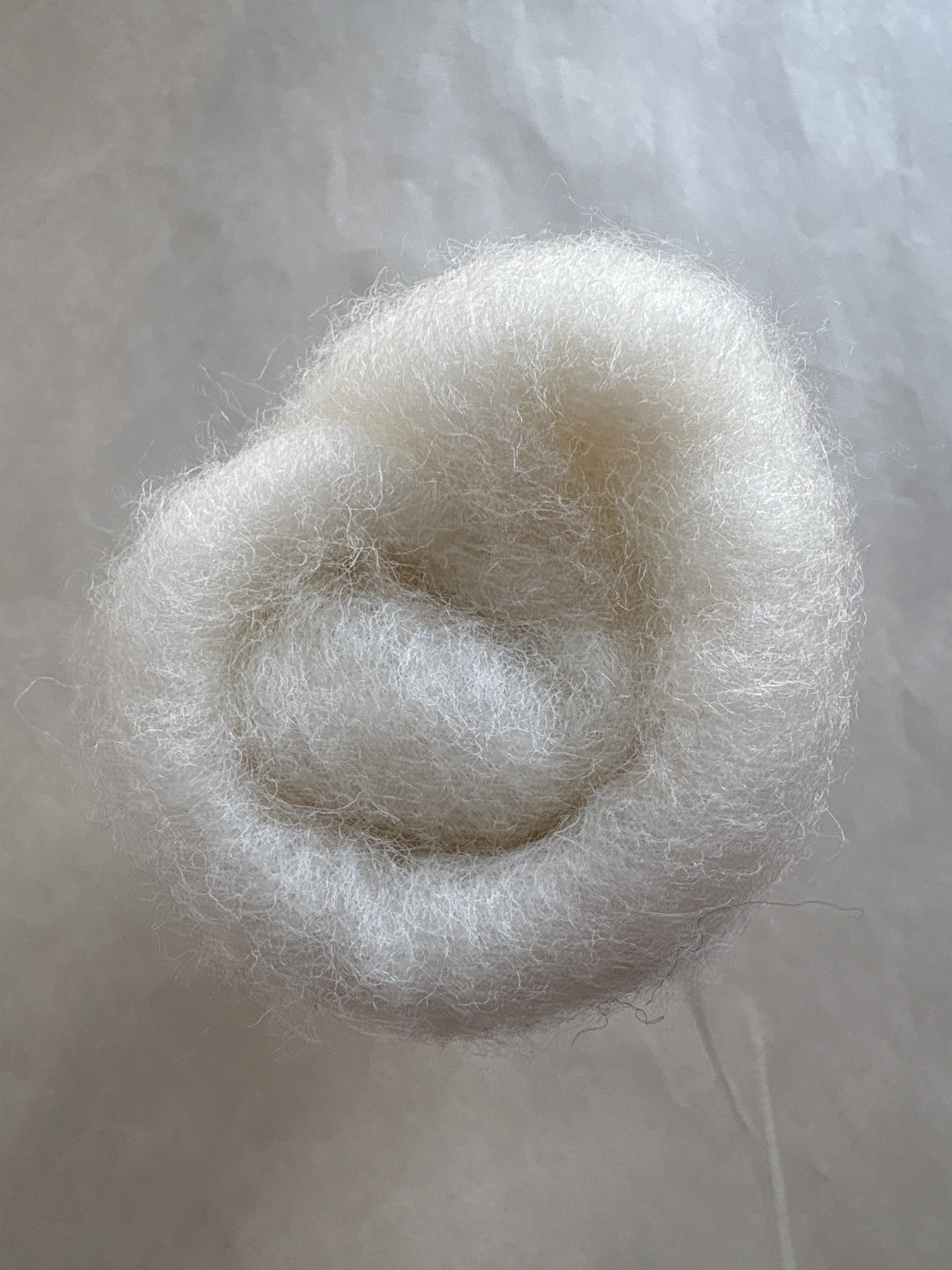 Lake Blue Felt Carded New Zealand Wool