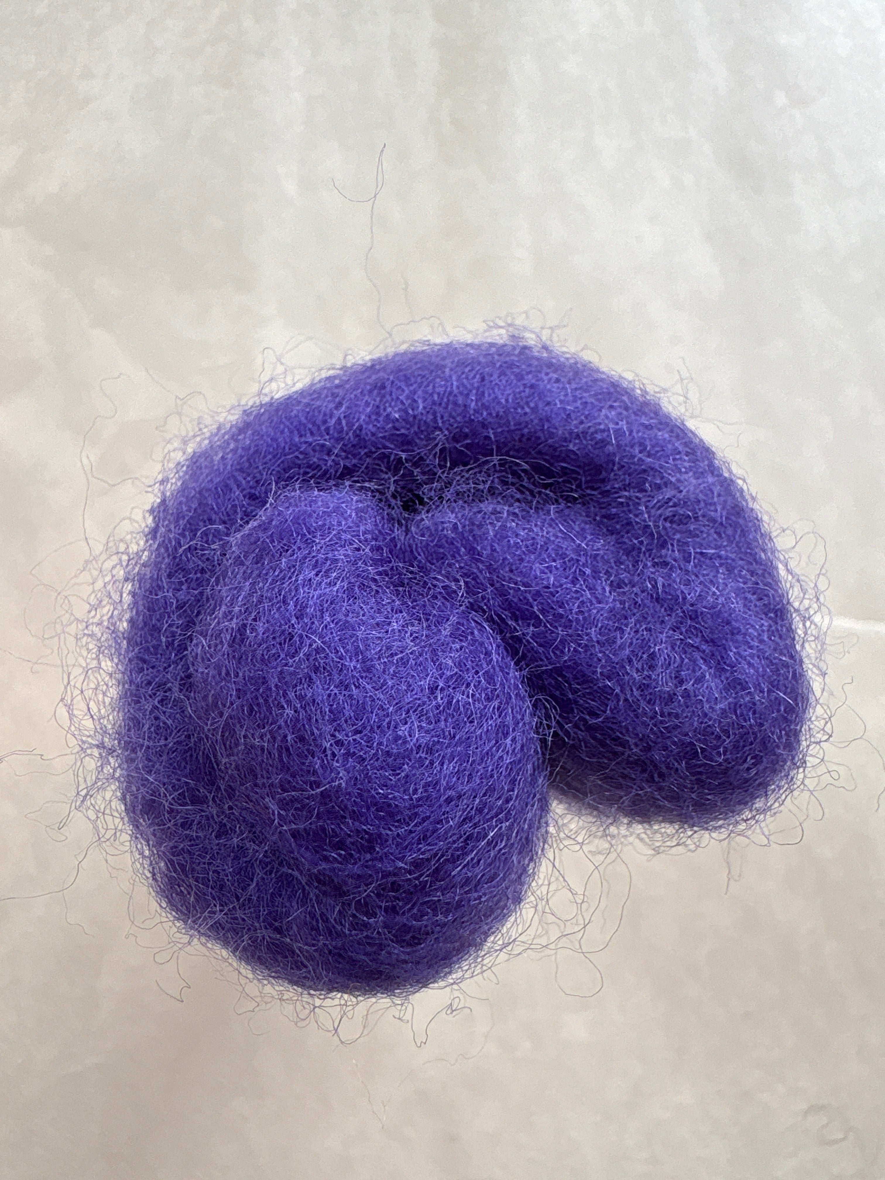 Lake Blue Felt Carded New Zealand Wool