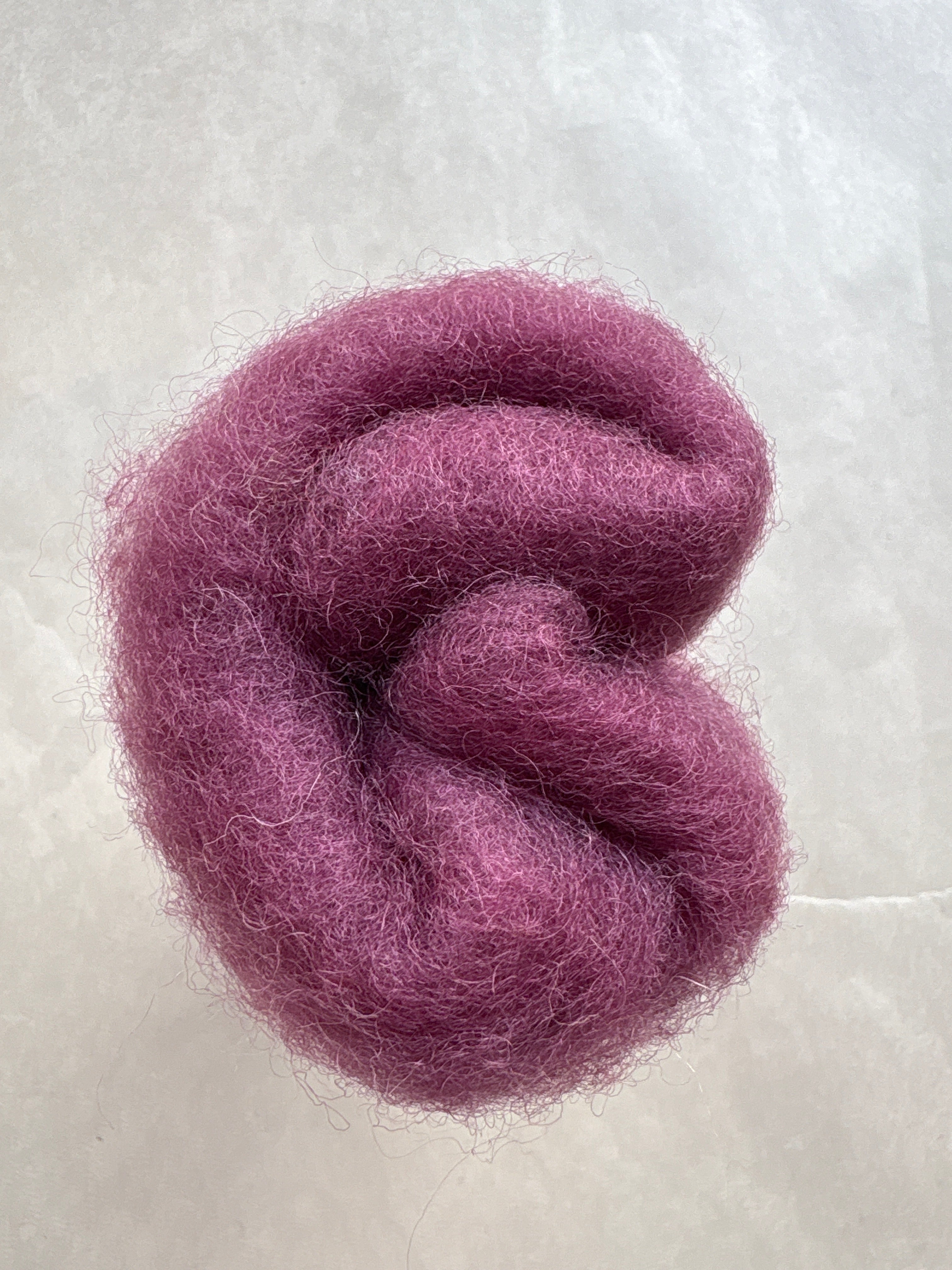 Lake Blue Felt Carded New Zealand Wool