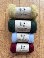 Lake Blue Felt Carded New Zealand Wool