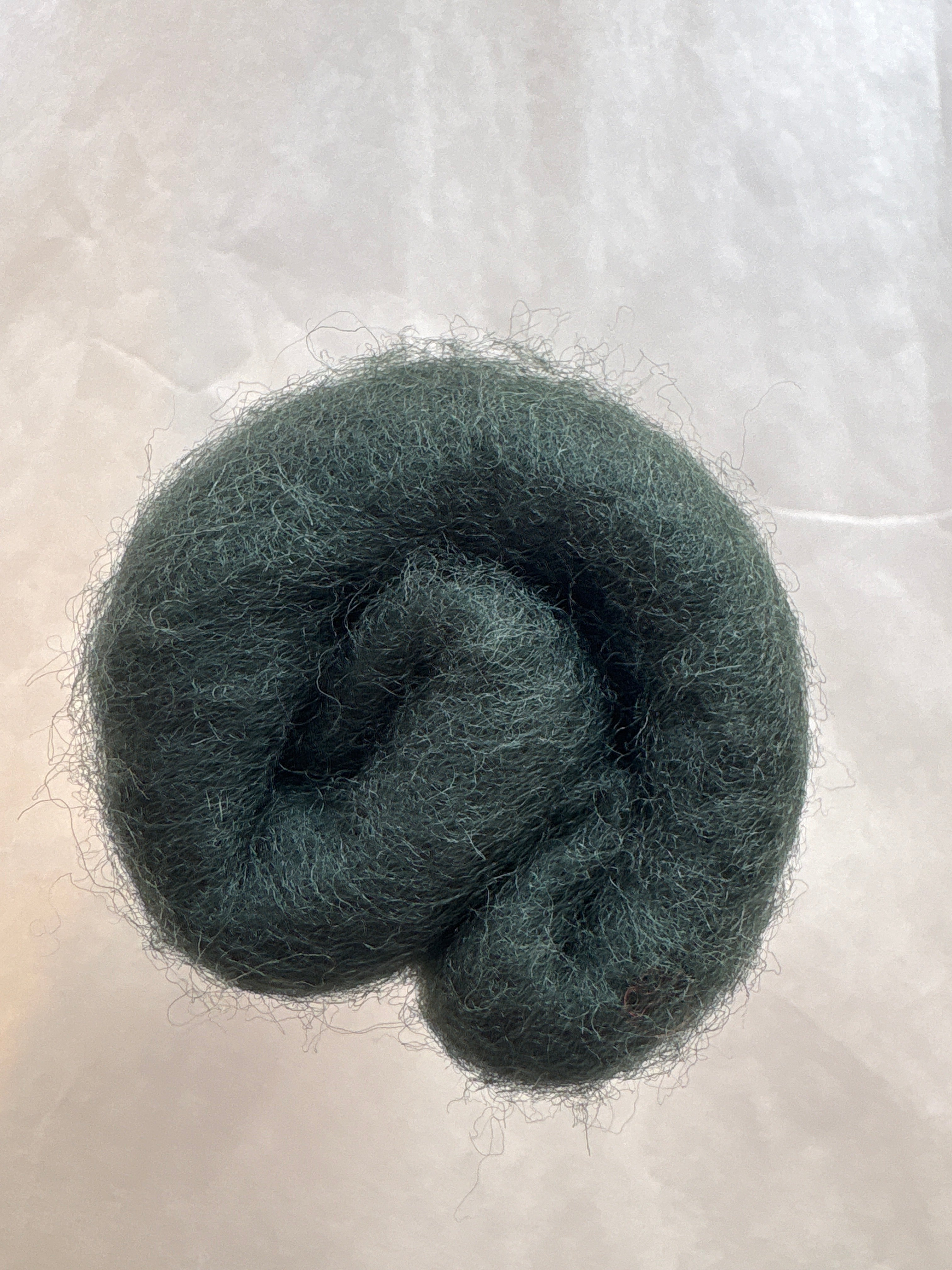Lake Blue Felt Carded New Zealand Wool
