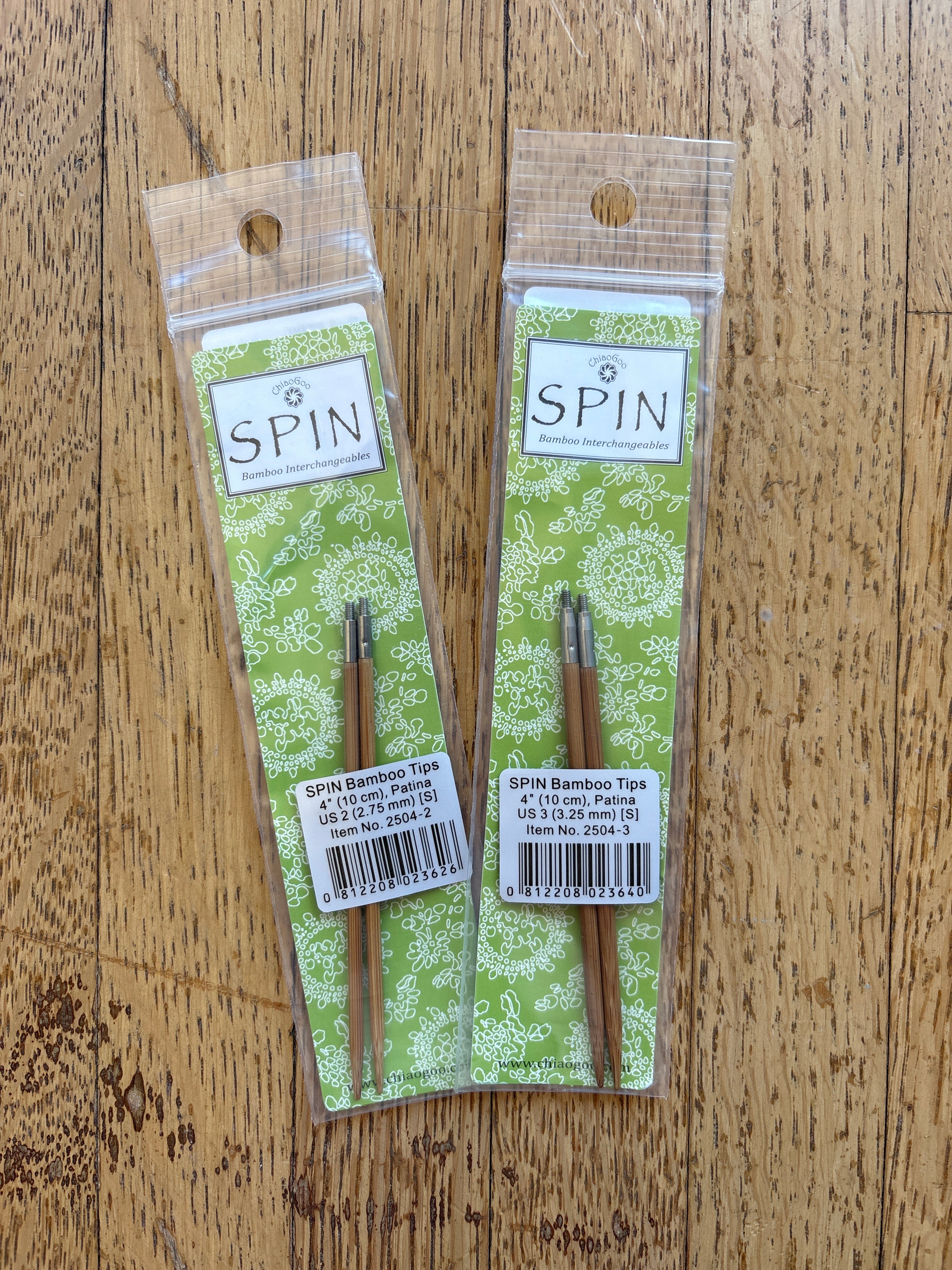 ChiaoGoo SPIN Bamboo Interchangeable Tips