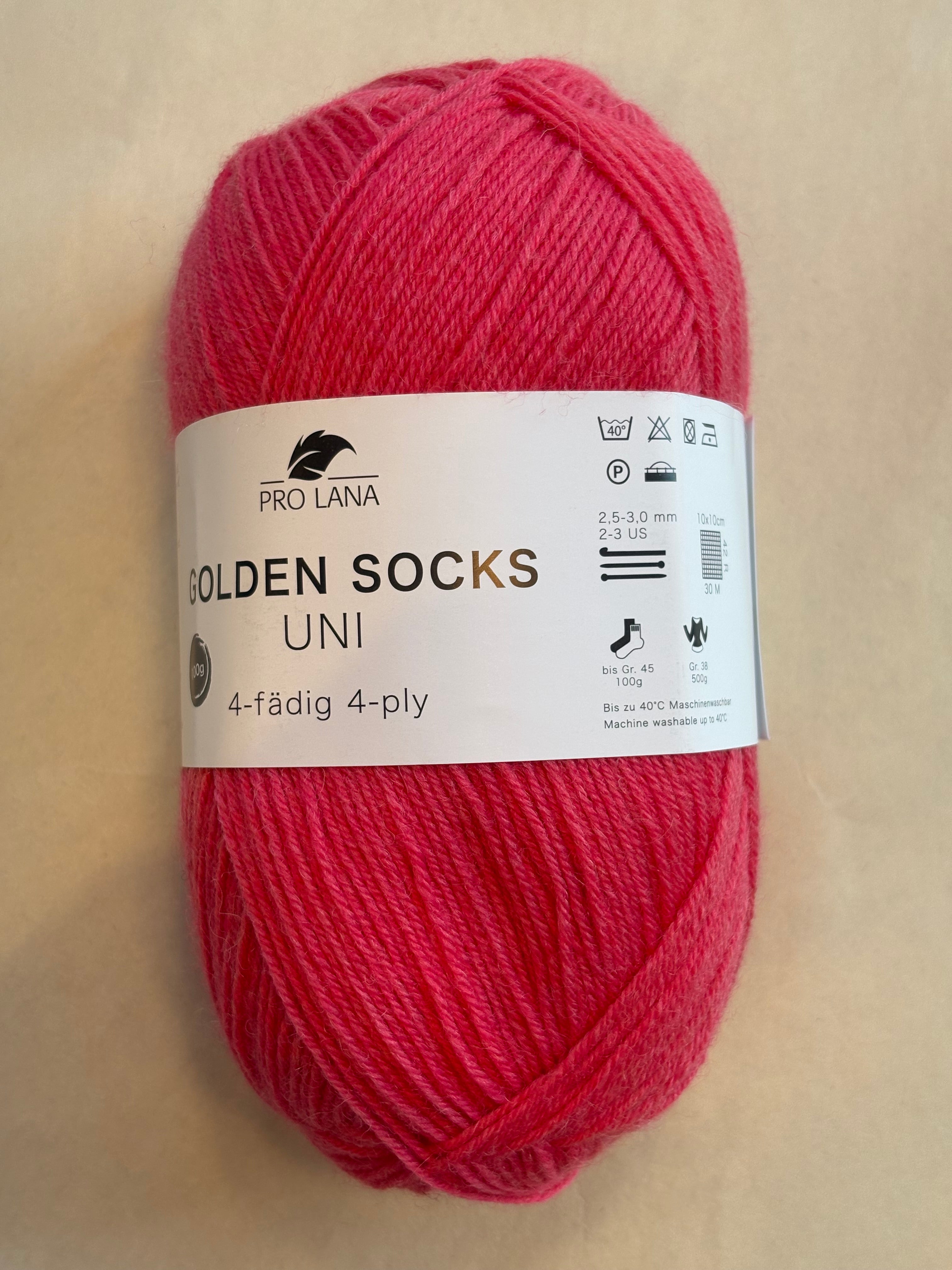 Sockenwolle Uni / Golden Socks Uni