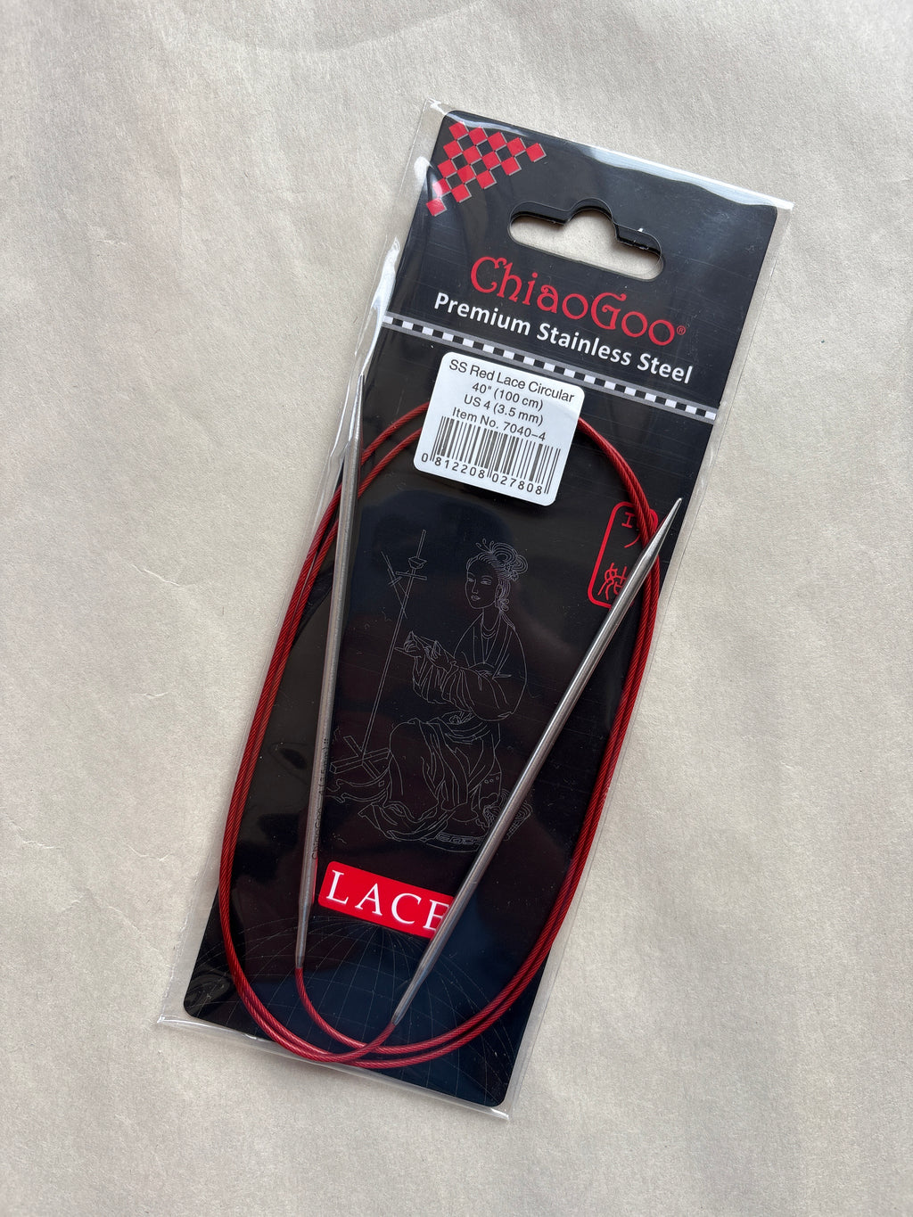 Chiaogoo Red Lace Circular 100cm (40")