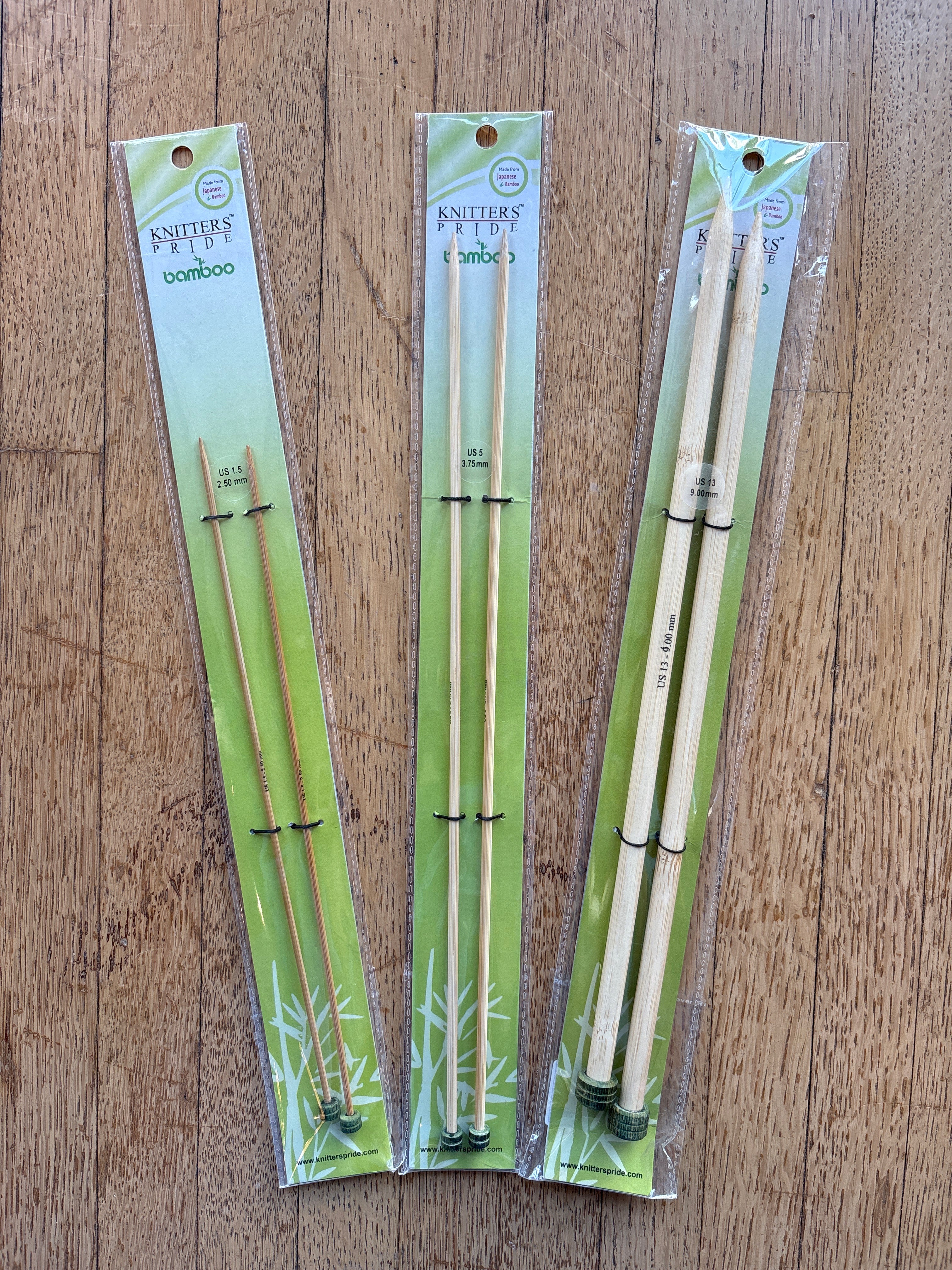 Bamboo Single Pointed Needles