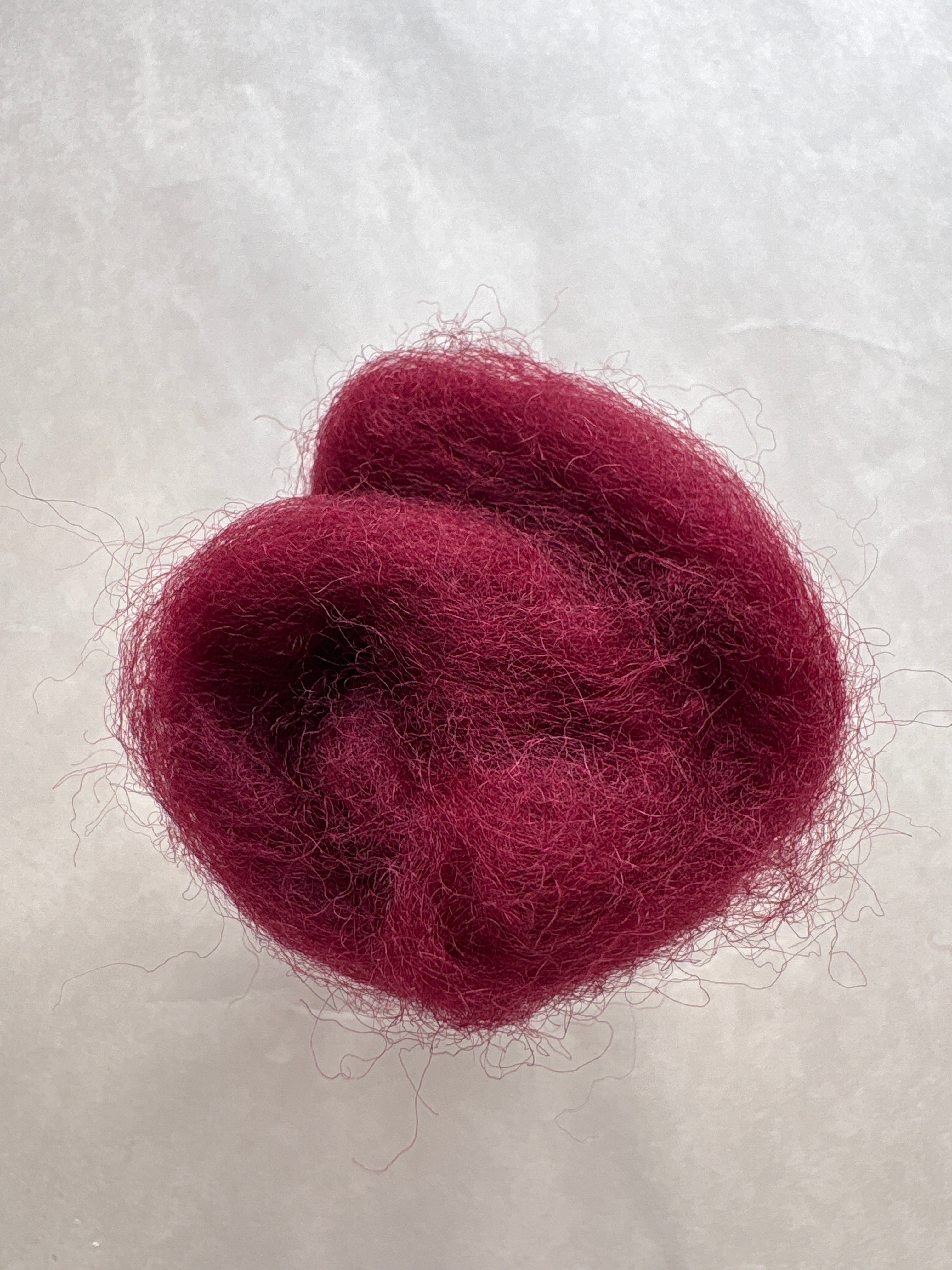 Lake Blue Felt Carded New Zealand Wool