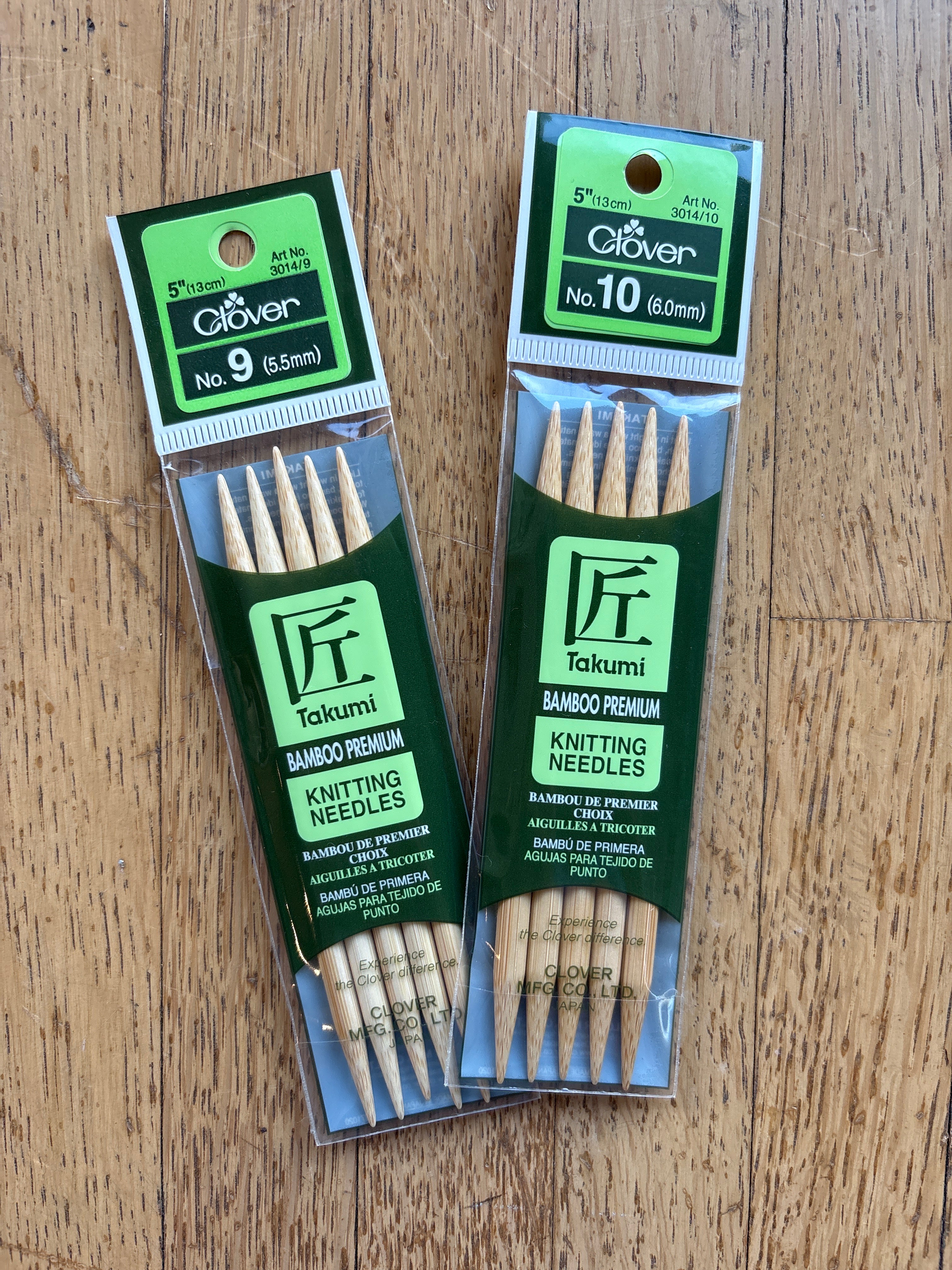 Clover bamboo double pointed needle