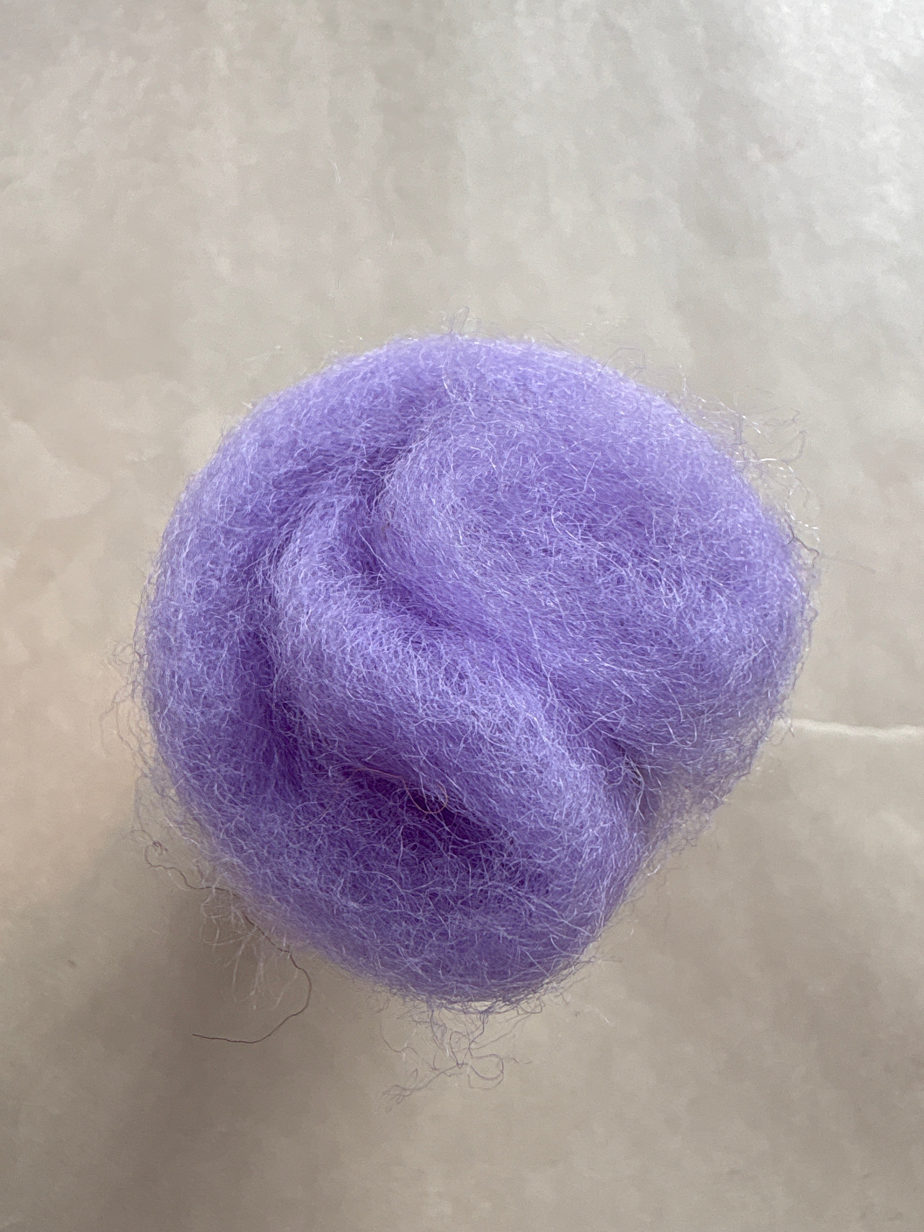 Lake Blue Felt Carded New Zealand Wool