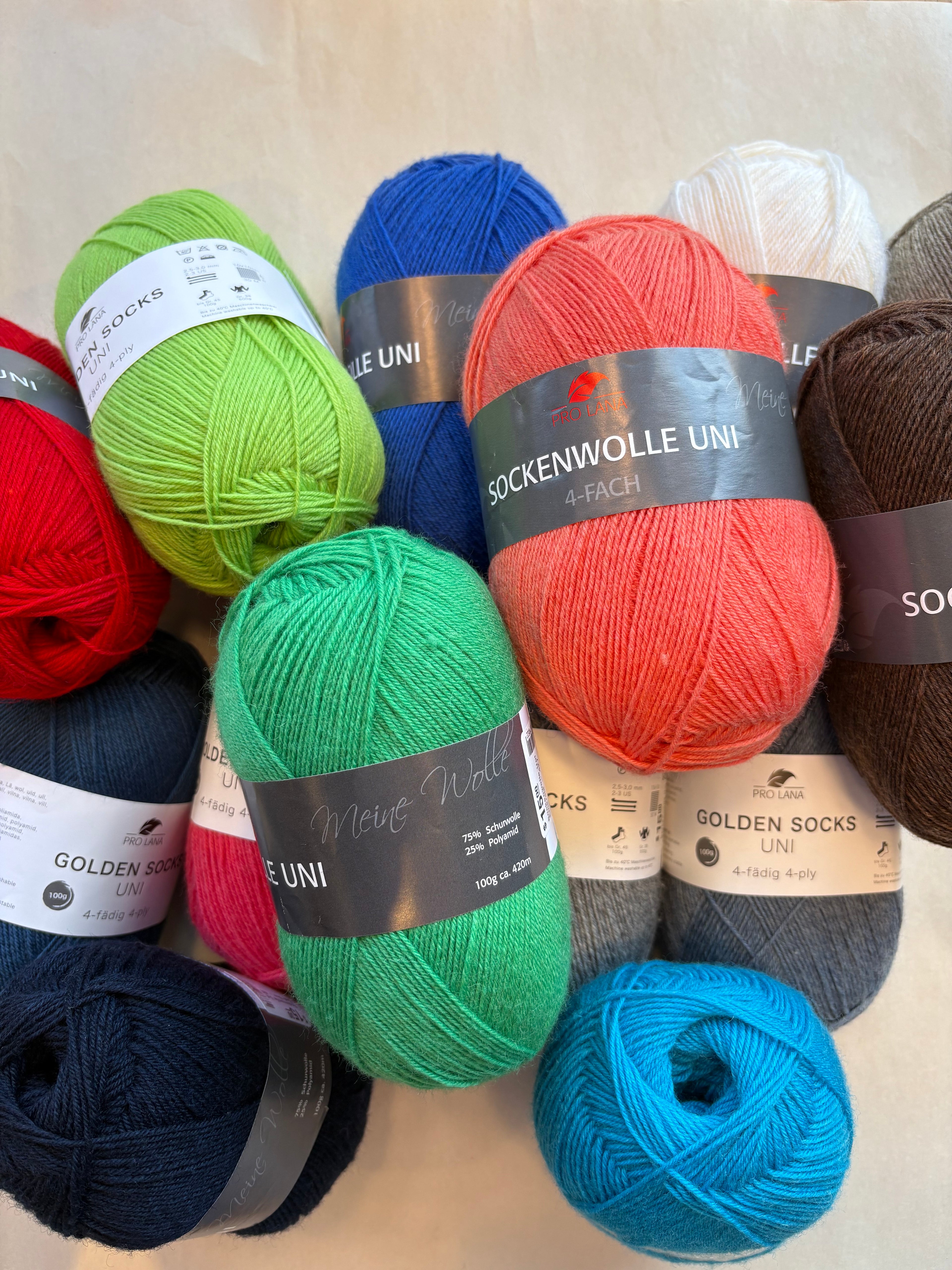 Sockenwolle Uni / Golden Socks Uni