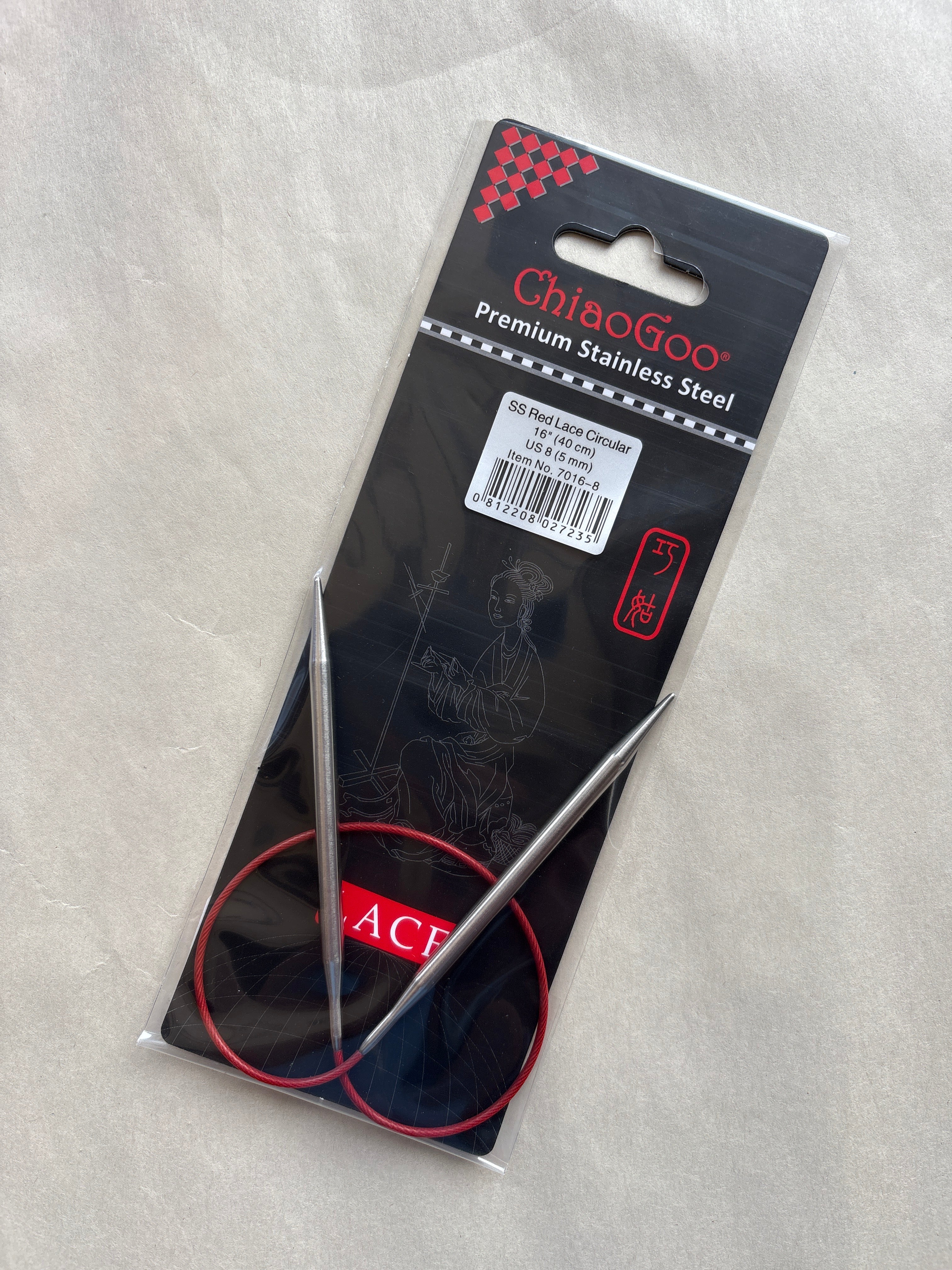 Chiaogoo Red Lace Circular 40cm (16")