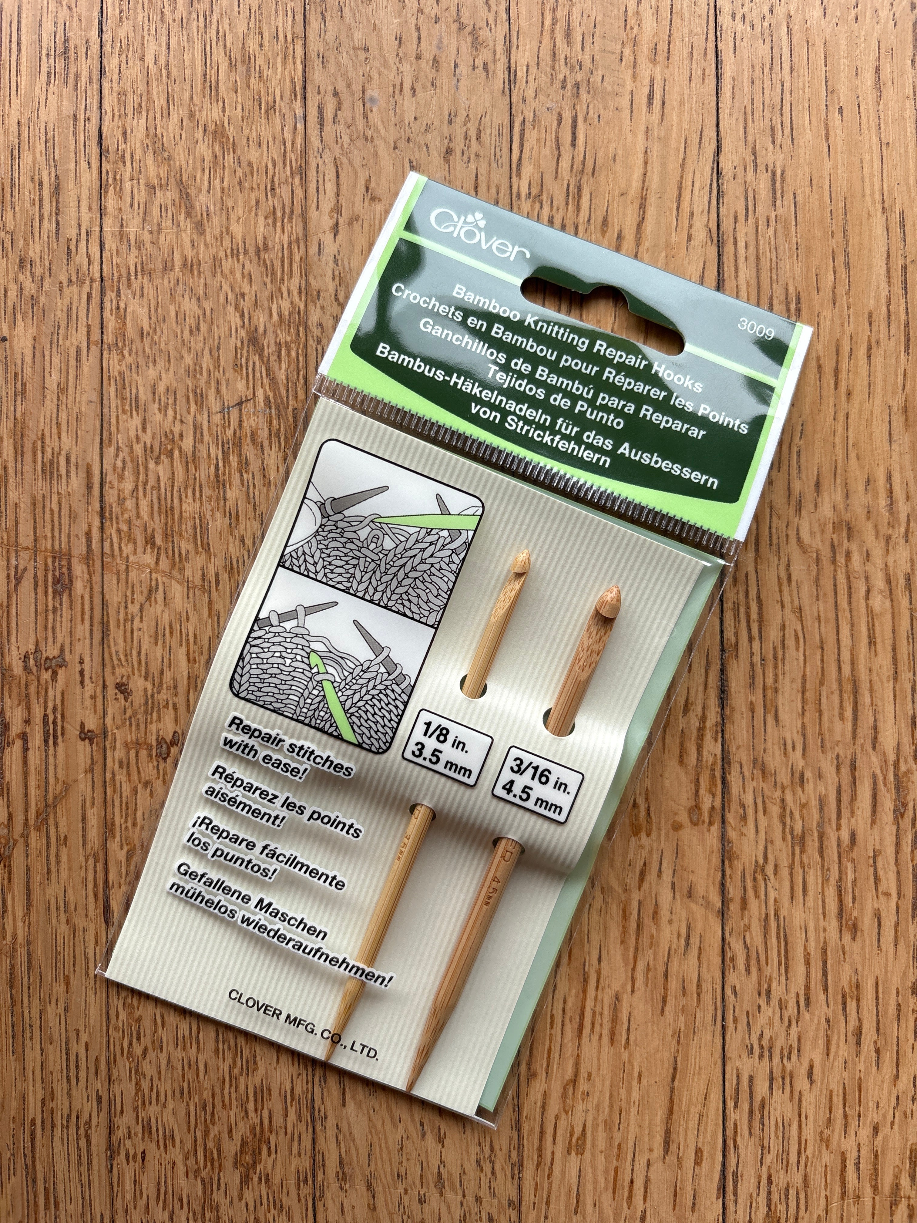 Bamboo Knitting Repair Hooks
