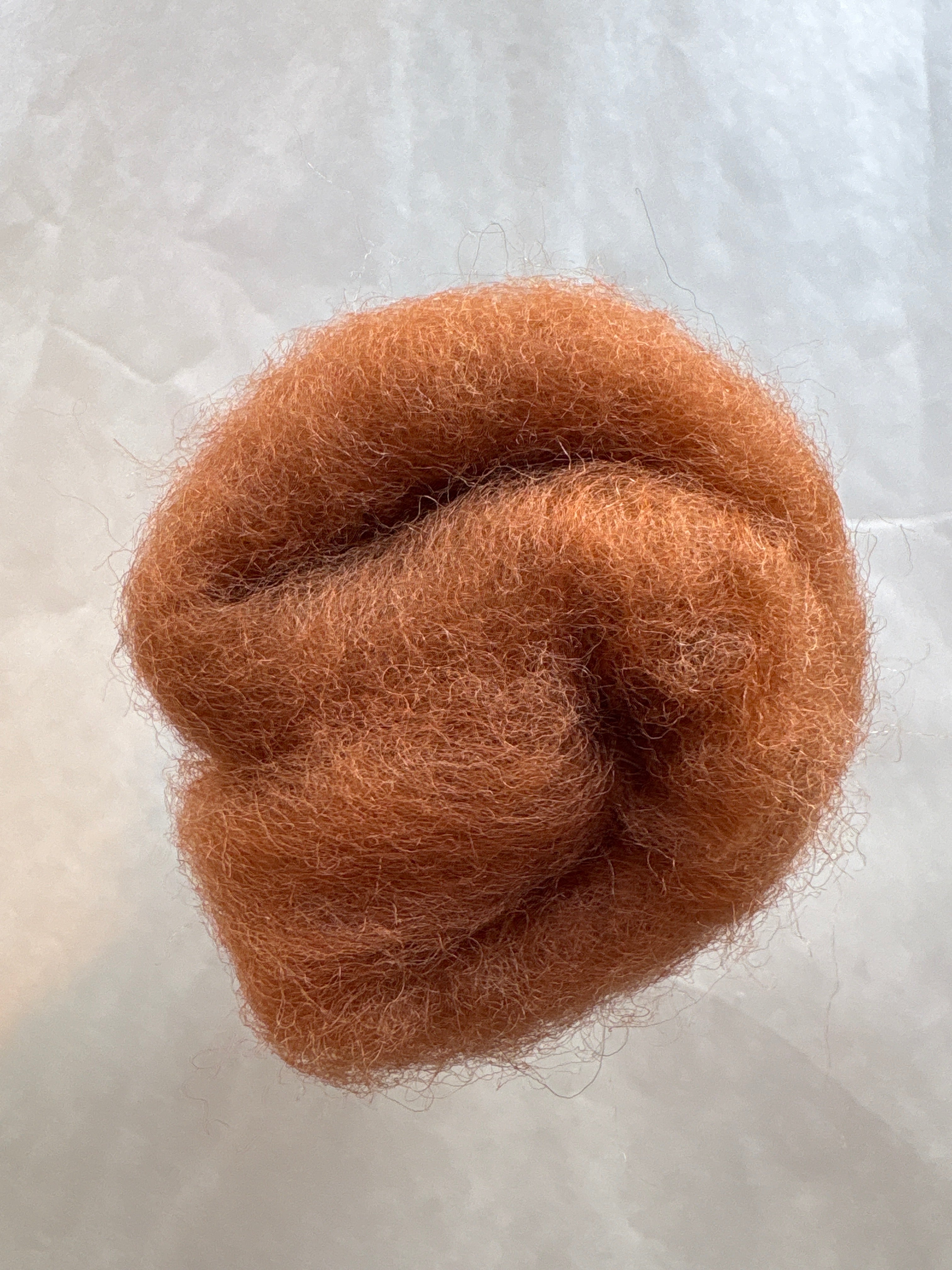 Lake Blue Felt Carded New Zealand Wool