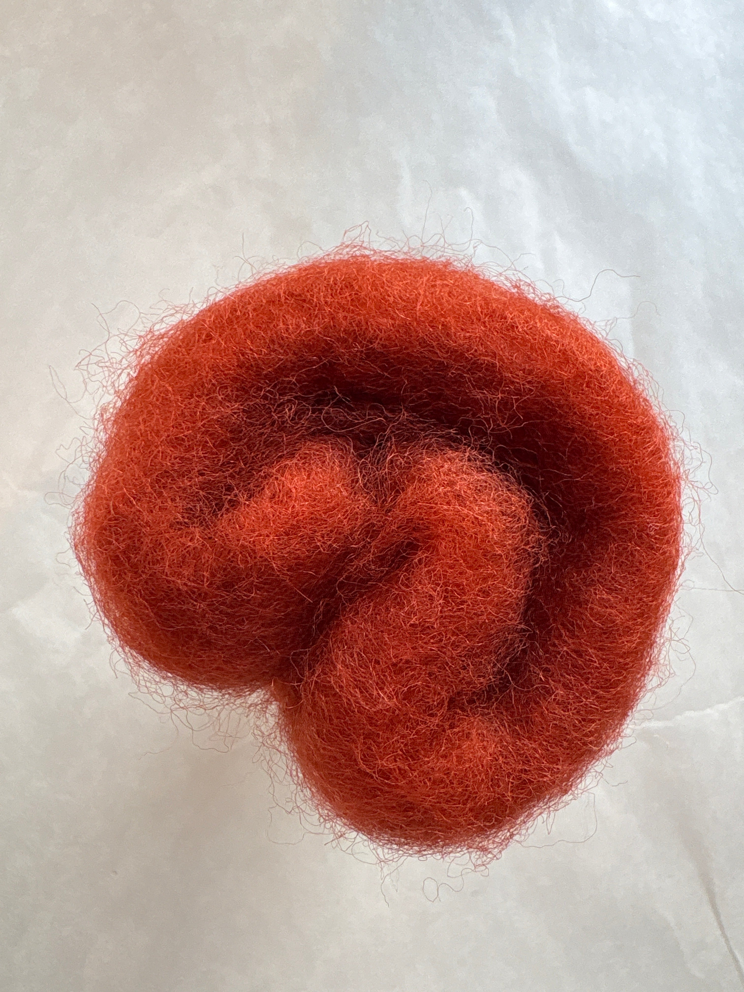 Lake Blue Felt Carded New Zealand Wool