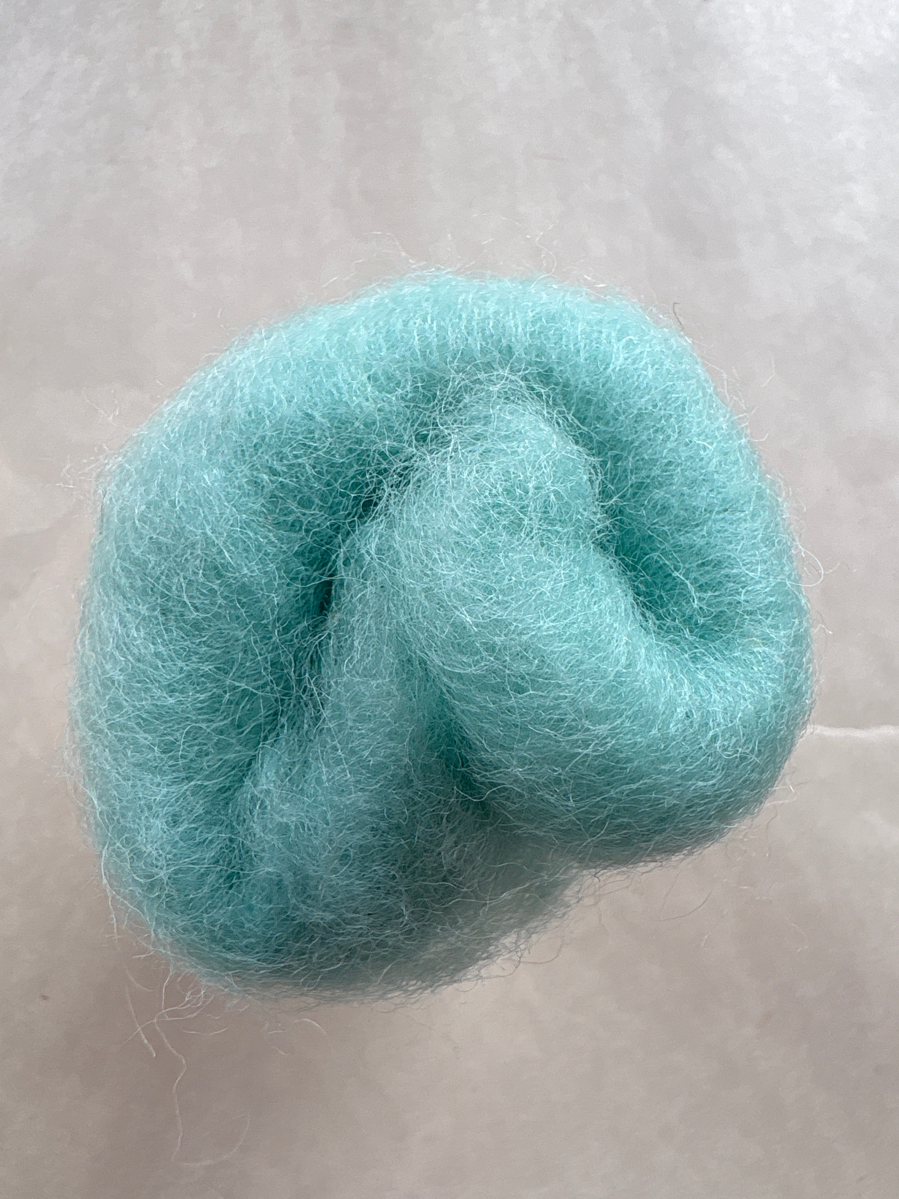 Lake Blue Felt Carded New Zealand Wool