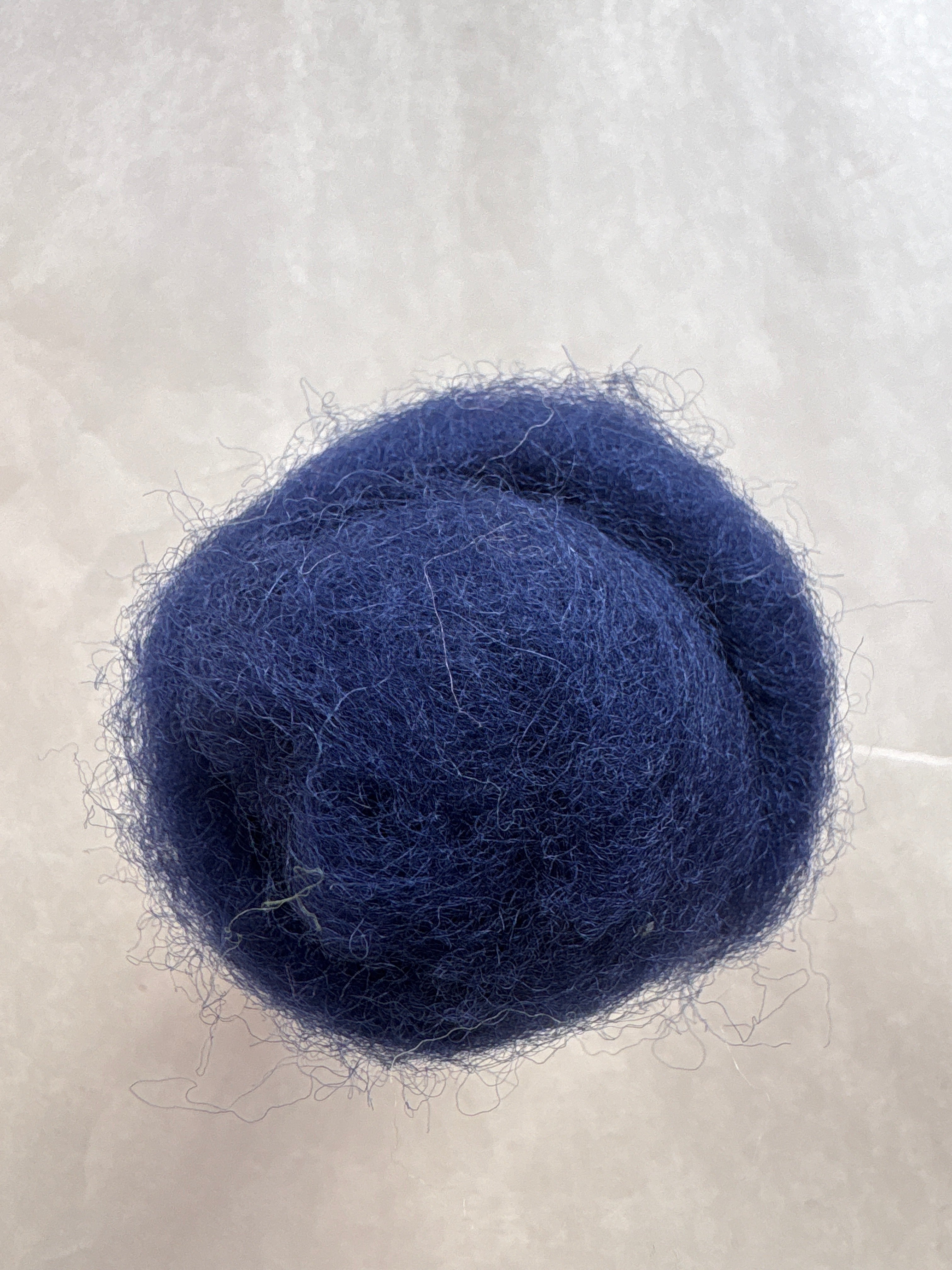 Lake Blue Felt Carded New Zealand Wool