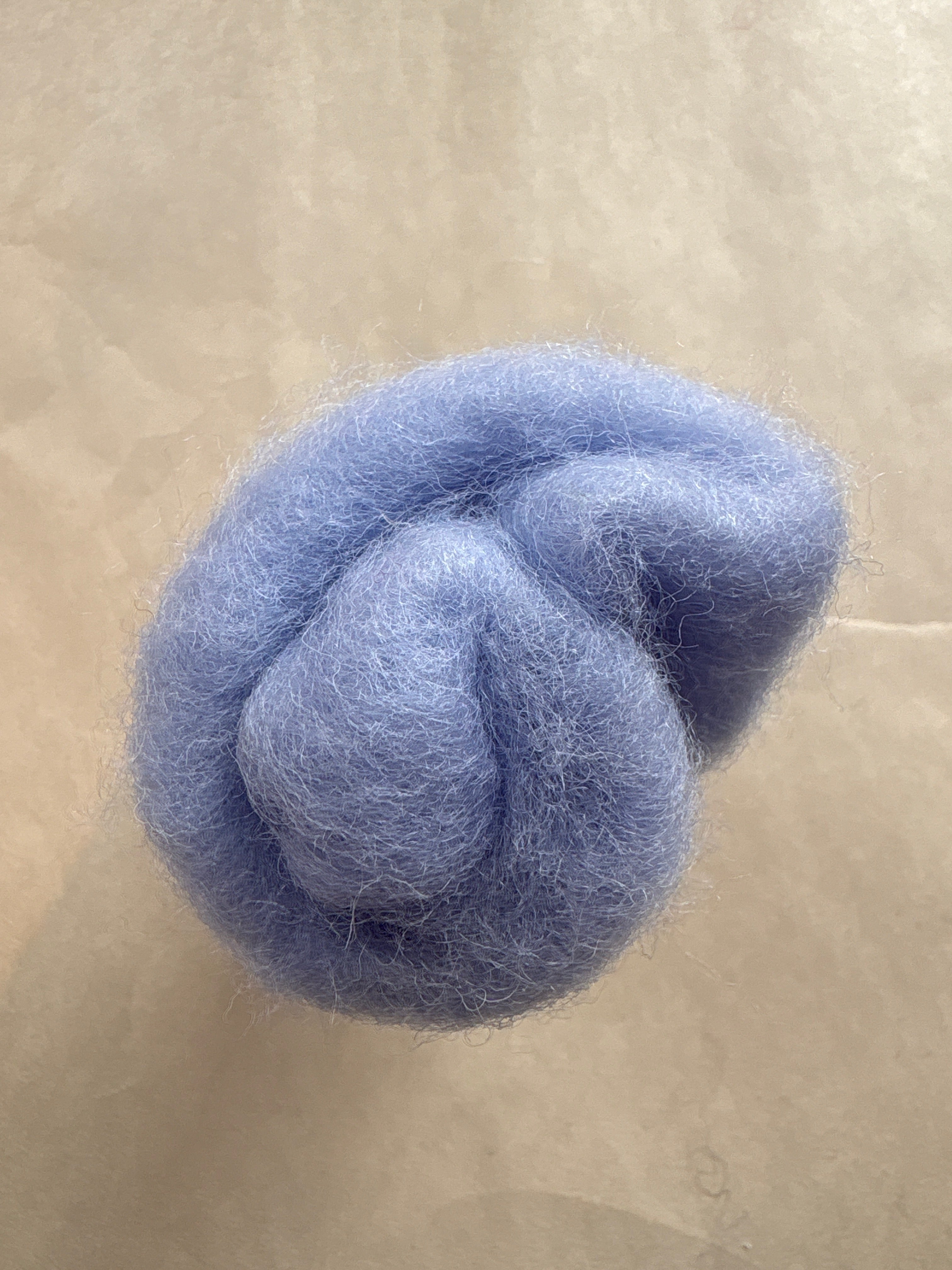 Lake Blue Felt Carded New Zealand Wool