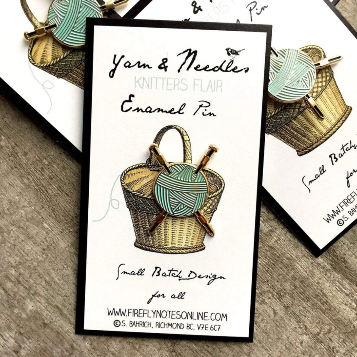 Yarn & Needles Knitters' Flair Enamel Pin