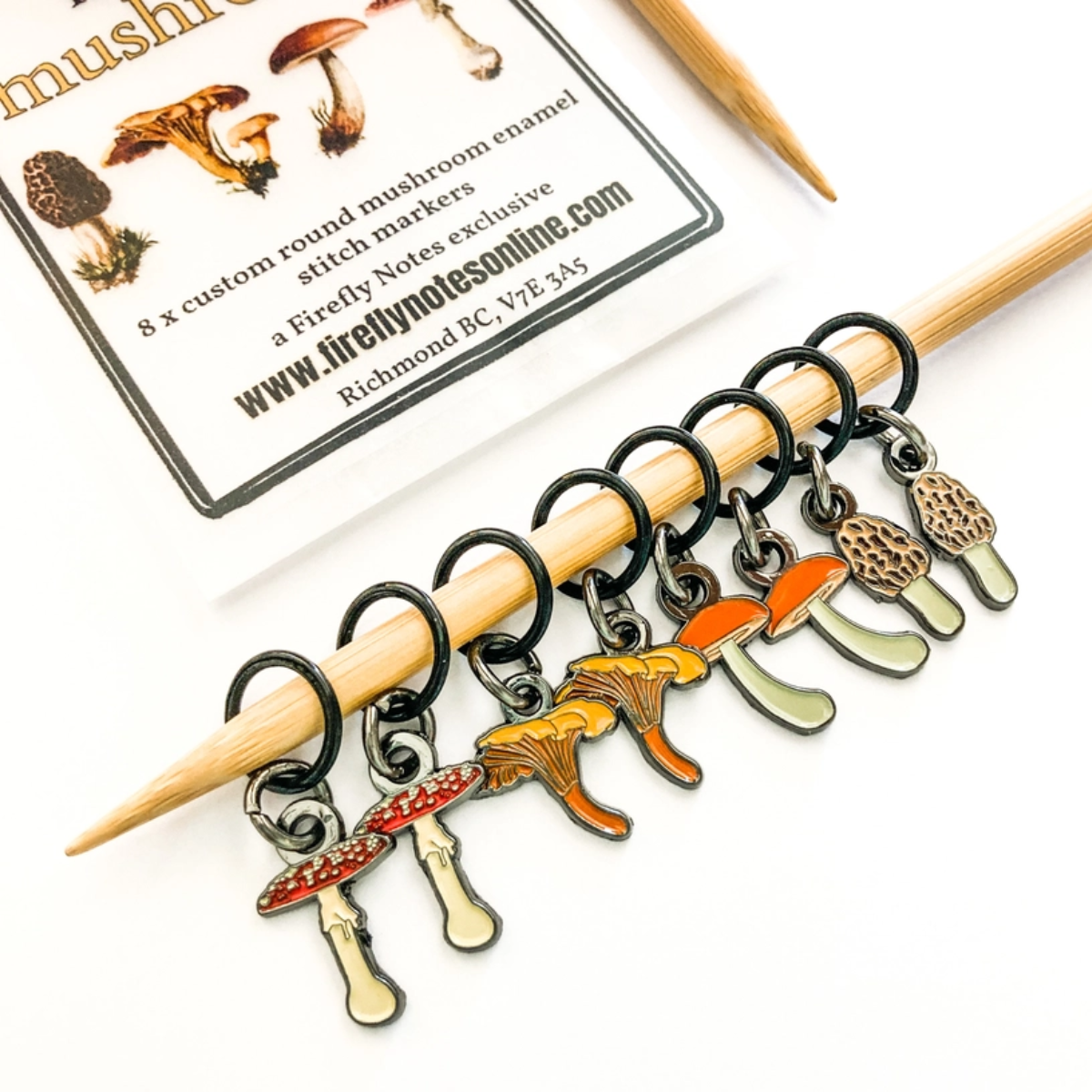 Stitch Markers - Makers' Mushrooms