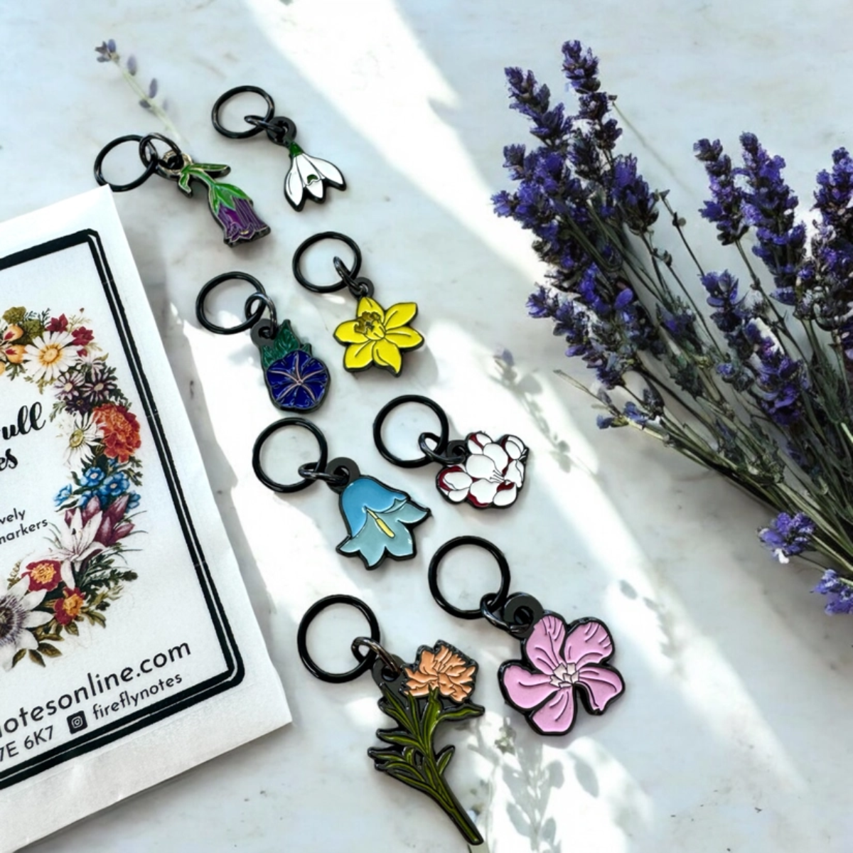 Stitch Markers - Pocket Full of Posies