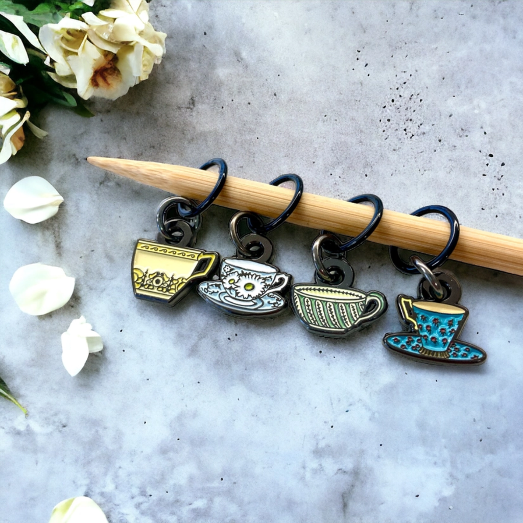 Stitch Markers - Tea Set