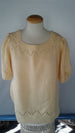 Pale Yellow - 44" chest (Cap Sleeves)