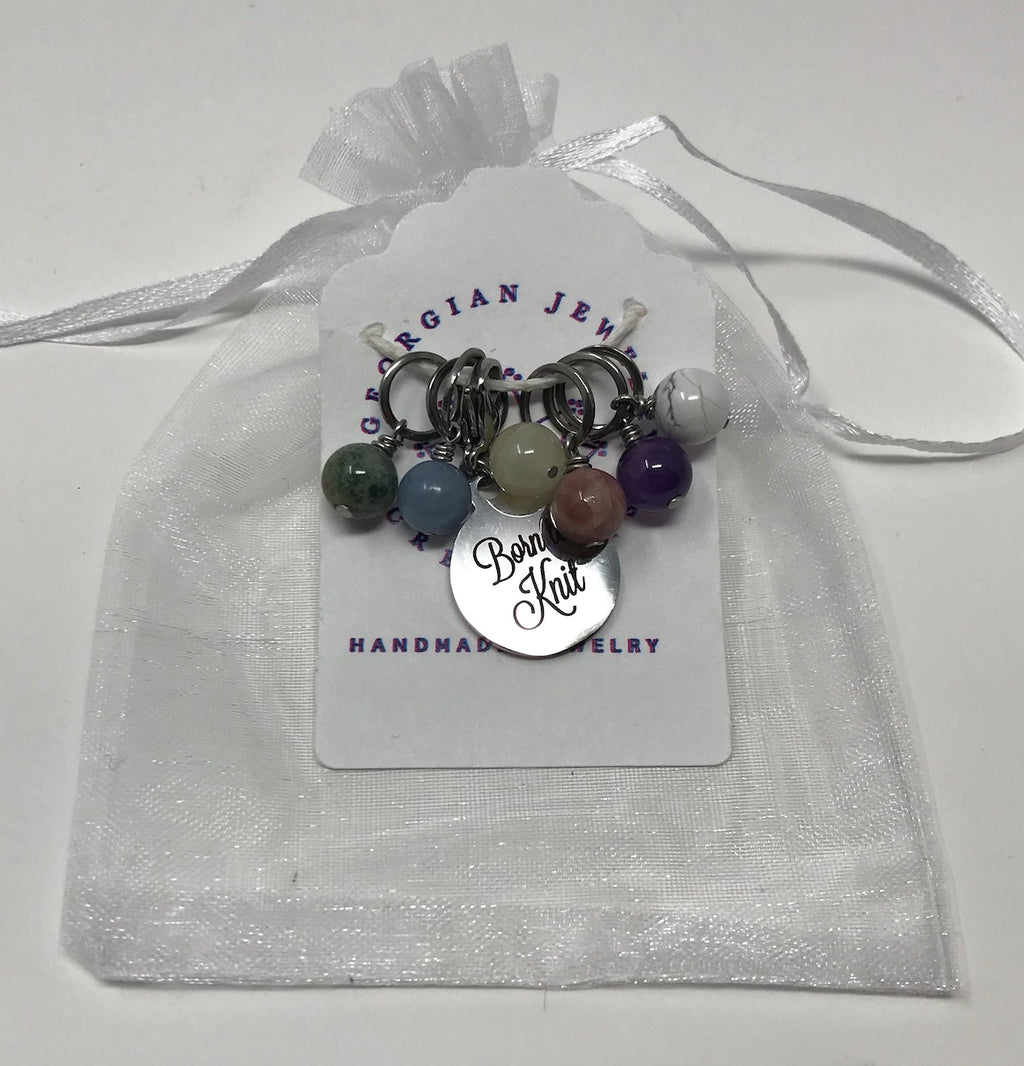 Gemstone Stitch Marker Set