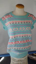 Green Hearts & Tulips - 38" chest (Sleeveless)