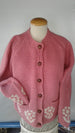 Dusty Rose Cardigan - 40" chest (See Beanie)